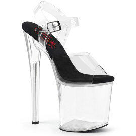 Pleaser NAUGHTY-808 Sandali Con Plateau Trasparente EU-35...