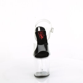 Pleaser NAUGHTY-808 Sandali Con Plateau Trasparente EU-35...