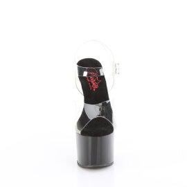 Pleaser PASSION-708 Sandali Con Plateau Trasparente Nero...