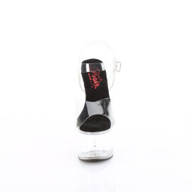 Pleaser PASSION-708 Sandali Con Plateau Trasparente Nero...