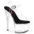 Pleaser PASSION-708 Sandali Con Plateau Trasparente Nero Trasparente EU-35 / US-5