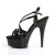 Pleaser Sandali DELIGHT-613 Vernice Nero/Nero EU-35 / US-5