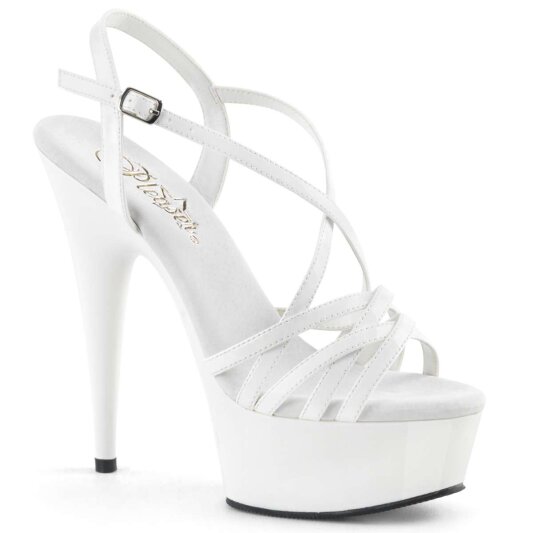Pleaser Sandali DELIGHT-613 Vernice Bianco/Bianco EU-35 / US-5