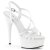 Pleaser Sandali DELIGHT-613 Vernice Bianco/Bianco EU-35 / US-5