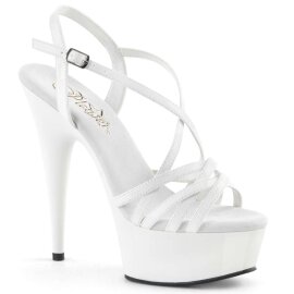 Pleaser Sandali DELIGHT-613 Vernice Bianco/Bianco EU-37 / US-7