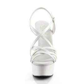 Pleaser Sandali DELIGHT-613 Vernice Bianco/Bianco EU-39 / US-9