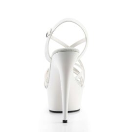 Pleaser Sandali DELIGHT-613 Vernice Bianco/Bianco EU-39 / US-9