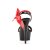 Pleaser Sandali DELIGHT-615 Nero-Rosso/Nero EU-35 / US-5