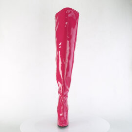 Pleaser SEDUCE-3000WC Stivali Sopra Il Ginocchio Vernice Rosa EU-37 / US-7