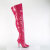 Pleaser SEDUCE-3000WC Stivali Sopra Il Ginocchio Vernice Rosa EU-37 / US-7