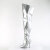 Pleaser SEDUCE-3000WC Stivali Sopra Il Ginocchio Metallizzato Similpelle Argento EU-37 / US-7