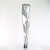 Pleaser SEDUCE-3000WC Stivali Sopra Il Ginocchio Metallizzato Similpelle Argento EU-38 / US-8