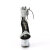 Pleaser SKY-327RSI Sandali Con Plateau Strass Argento Nero EU-35 / US-5