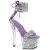 Pleaser SKY-327RSI Sandali Con Plateau Strass Argento Lavanda EU-38 / US-8