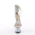 Pleaser SKY-327RSI Sandali Con Plateau Strass Argento Beige EU-37 / US-7