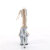 Pleaser SKY-327RSI Sandali Con Plateau Strass Argento Beige EU-37 / US-7