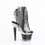 Pleaser SPECTATOR-1017RSF Sandali Con Plateau Trasparente Strass Nero EU-37 / US-7