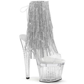 Pleaser SPECTATOR-1017RSF Sandali Con Plateau Trasparente...