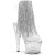 Pleaser SPECTATOR-1017RSF Sandali Con Plateau Trasparente Strass Argento EU-37 / US-7