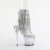 Pleaser SPECTATOR-1017RSF Sandali Con Plateau Trasparente Strass Argento EU-37 / US-7