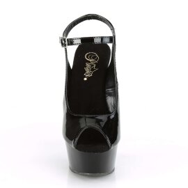 Pleaser Sandali DELIGHT-655 Vernice Nero/Nero EU-36 / US-6