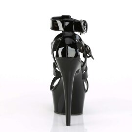 Pleaser Sandali DELIGHT-658 Vernice Nero/Nero EU-35 / US-5