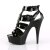 Pleaser Sandali DELIGHT-658 Vernice Nero/Nero EU-35 / US-5