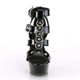 Pleaser Sandali DELIGHT-658 Vernice Nero EU-38 / US-8