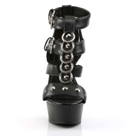 Pleaser Sandali DELIGHT-658 Similpelle Nero/Nero EU-35 /...