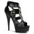 Pleaser Sandali DELIGHT-658 Similpelle Nero/Nero EU-35 / US-5