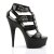 Pleaser Sandali DELIGHT-658 Similpelle Nero/Nero EU-35 / US-5
