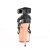 Pleaser Sandali DELIGHT-658 Similpelle Nero/Dorato Rosa Cromato EU-37 / US-7