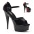 Pleaser Sandali DELIGHT-660FH Vernice Nero-Rosso/Nero (Laccio Rosso) EU-35 / US-5