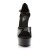 Pleaser Sandali DELIGHT-660FH Vernice Nero-Rosso/Nero (Laccio Rosso) EU-35 / US-5