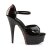 Pleaser Sandali DELIGHT-660FH Vernice Nero-Rosso/Nero (Laccio Rosso) EU-35 / US-5