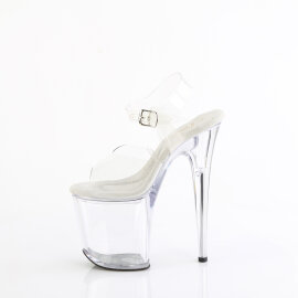Pleaser TREASURE-808FLA Sandali Con Plateau Trasparente EU-35 / US-5