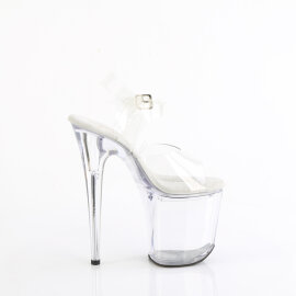 Pleaser TREASURE-808FLA Sandali Con Plateau Trasparente EU-35 / US-5
