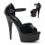 Pleaser Sandali DELIGHT-660FH Vernice Nero-Rosso/Nero EU-41 / US-11