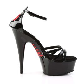 Pleaser Sandali DELIGHT-662 Vernice Nero/Nero EU-35 / US-5