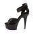 Pleaser Sandali DELIGHT-668 Raso Nero/Nero EU-42 / US-12