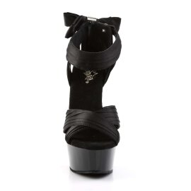 Pleaser Sandali DELIGHT-668 Raso Nero/Nero EU-36 / US-6