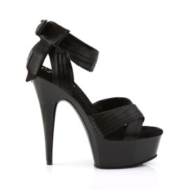 Pleaser Sandali DELIGHT-668 Raso Nero/Nero EU-39 / US-9
