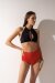 Shark Polewear Top Nero Ciliegia L