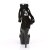 Pleaser Sandali DELIGHT-671 Finto Camoscio Nero/Nero Opaco EU-37 / US-7