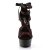 Pleaser Sandali DELIGHT-678LC Raso-Pizzo Rosso/Nero Opaco EU-42 / US-12
