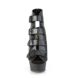 Pleaser DELIGHT-683 Stivaletti - Similpelle Nero/Nero...