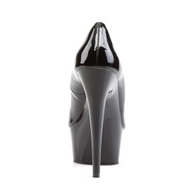 Pleaser Sandali DELIGHT-685 Vernice Nero/Nero EU-35 / US-5