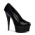 Pleaser Sandali DELIGHT-685 Vernice Nero/Nero EU-35 / US-5