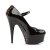 Pleaser Sandali DELIGHT-687FH Vernice Nero-Rosso/Nero EU-37 / US-7