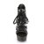 Pleaser Sandali DELIGHT-693 Similpelle Nero/Nero Opaco EU-36 / US-6